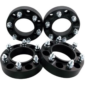 DCVAMOUS 4PC Black 6x5.5 Hubcentric Wheel Spacers 1.25 Inch with 12x1.5 Studs Compatible with Toyota 6 Lug 6x139.7 for 1995-2022 Tacoma | 1986-2022 4Runner | 2007-2014 FJ Cruiser | 2000-2006 Tundra