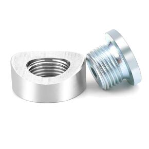M18X1.5 Universal Bung and Plug, 304 Stainless Steel Plugs, Suitable for 2 inch Pipe-2 Bungs/2 Pluges