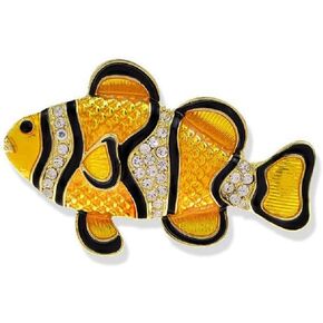 Clownfish Brooch, Jewelry Gift for Women, Girls, Ladies, Exquisite Packaging