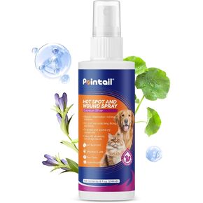 Hot Spot Spray for Dogs & Cats, Dog Wound Care Spray, Hot Spot Treatment for Dogs for Alleviate Irritations, Allergies, Scratching and Licking, Dog Itching Skin Relief Spray, 4oz