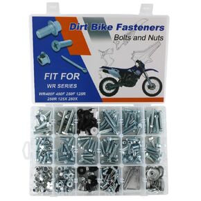 330PCS Bolts Kit Fit for WR400F 1998-2000, WR250F/WR450F 2003-2024, WR250R/WR250X 2008-2021, WR125R/WR125X 2009-2017 Plastics Engine Body Frame Fasteners Fairing Bolts Kit