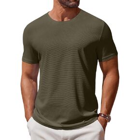 COOFANDY Men's T Shirt Short Sleeve Crew Neck T-Shirt Casual Summer Classic Basic Tee Shirts in Kuwait
