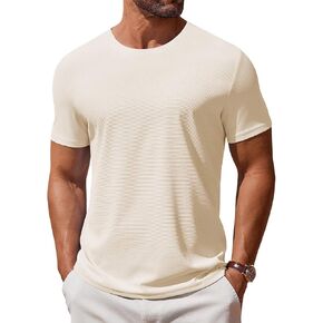 COOFANDY Men's T Shirt Short Sleeve Crew Neck T-Shirt Casual Summer Classic Basic Tee Shirts