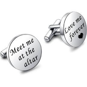 Meet me at The Altar Cufflink Wedding Gift Groom Gift Love Me Forever Cufflink Gift of Love