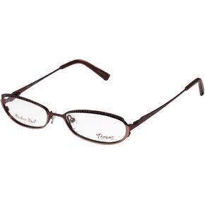 Thalia Encanto For Ladies/Women Designer Full-Rim Shape Flexible Hinges Stainless Steel Two-Tone Sleek Eyeglasses/Eyewear (49-16-130, Bordeaux/Bronze)