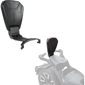 Foldable Passenger Backrest for Can Am Ryker, 12-inch Heightening Passenger Back Rest Kit with Cast Aluminum for Can-Am Ryker 900 600 & Ryker Rally Sport All Models Accessories (Replace #219400843)