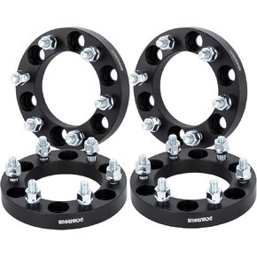 DCVAMOUS 4PC Black 6x5.5 6x139.7 Wheel Spacers 2 Inch with 12x1.5 Studs Compatible with Toyota-Isuzu 1986-2024 4Runner | 2007-2014 FJ Cruiser | 2001-2024 Tacoma (6 Lug) | 2004-2012 Colorado Canyon