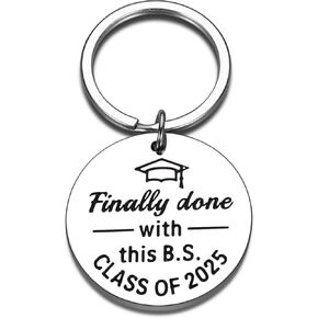 2025 Graduation Gifts for Him Her Class Of 2025 Graduation Gifts for Women Men College Middle High School Graudtaion Gifts for Girls Boys Nursing Student Funny 2025 Graduation Gifts Keychain Bulk