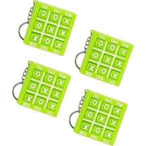 SandT Collection 4 Pieces Tic Tac Toe Keychain Keyholders