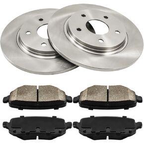 Rear Brake Kit,OE Brake Rotors and Ceramic Brake Pads Fits for CR-V 2002-2004,OEM#31304+D536 Automotive Replacement Brake Kit