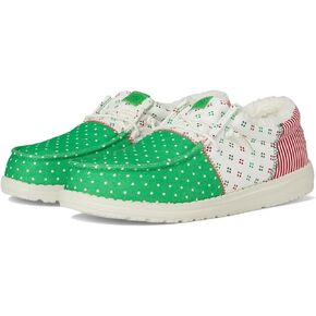 Hey Dude, Unisex, Wally (Little Kid/Big Kid), Green/White/Red, 2, Medium