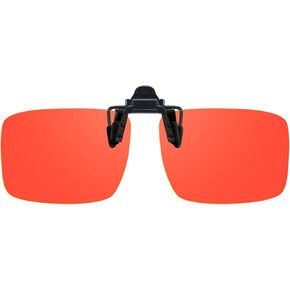 Rectangular Clip-On Flip-Up Blue Light Blocking Glasses for Eyes Strain/Light Sensitive TS801