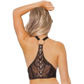 Coquette womens Harness Black Os Lingerie Set, Black, One Size US