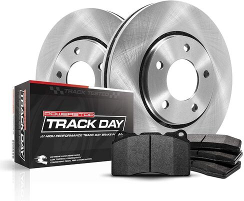 Power Stop TDBK4749 Track Day Rear Brake Kit- Brake Rotors and Brake Pads For Ford Mustang 2011-2014 [Model Specific] in Saudi Arabia