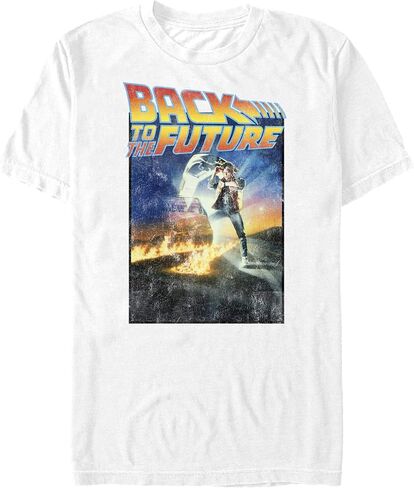 تي شيرت Back To The Future الرجالي الكلاسيكي ذو الملصق الأساسي الصلب in Kuwait