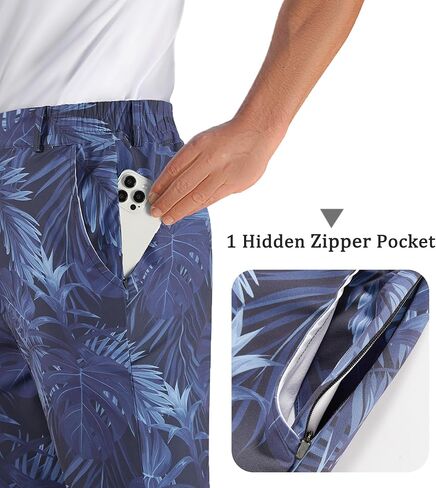 APTRO Men's Casual Golf Shorts Summer Beach Shorts with 5 Pockets 7 Inch Quick Dry Floral Athletic Shorts in Saudi Arabia