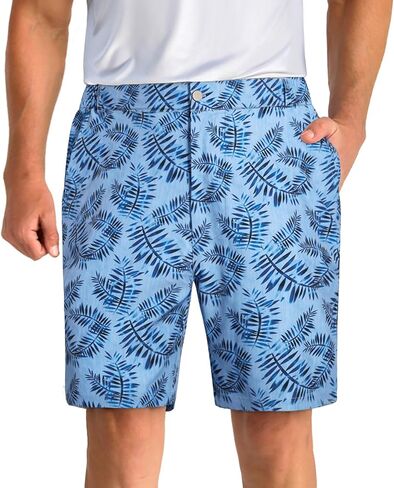 APTRO Men's Casual Golf Shorts Summer Beach Shorts with 5 Pockets 7 Inch Quick Dry Floral Athletic Shorts in Saudi Arabia
