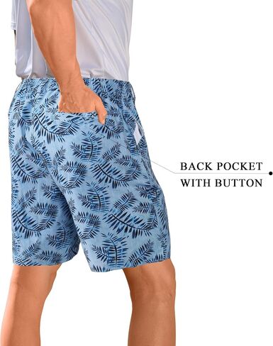 APTRO Men's Casual Golf Shorts Summer Beach Shorts with 5 Pockets 7 Inch Quick Dry Floral Athletic Shorts in Saudi Arabia