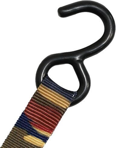 CargoLoc Premium Cam Buckle Tie Downs - 2 Pk - 12 Ft - 300 Lbs Load Cap - 900 Lbs Break Strength - Cargo Straps for Moving Appliances, Lawn Equipment, Motorcycles, etc. - ORANGE in Kuwait