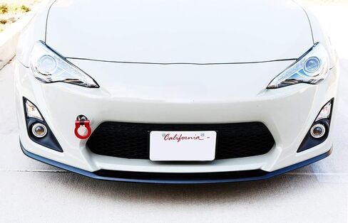 iJDMTOY متوافق مع Subaru BRZ Impreza WRX STi، Scion FR-S Toyota 8، حلقة خطاف سحب أمامية من الألومنيوم خفيفة الوزن باللون الأحمر in Saudi Arabia