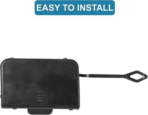 X AUTOHAUX المصد الأمامي سحب هوك غطاء 2048850124 مقطورة سيارة هوك غطاء صالح لمرسيدس بنز C350 الرياضة 3.5L 2008-2011 أسود in Saudi Arabia