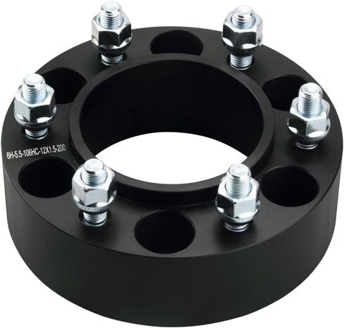 DCVAMOUS 4PC Black 6x5.5 Hubcentric Wheel Spacers 2.5 Inch Compatible with Toyota, 6x139.7 Wheel Spacers 12x1.5 Studs for 1995-2025 Tacoma, 1986-20253 4Runner, 2007-2014 FJ Cruiser, 2000-2006 Tundra in Saudi Arabia