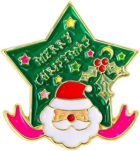 Christmas Pins for Backpacks Kawaii Santa Cat Cute Enamel Brooches Button Pins Accessories Novelty Cartoon Funny Badges Clothing Bags Jackets for Women Girl Boy Men in Kuwait