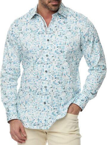 Robert Graham Men's Barraza Long Sleeve Woven Button Down Shirt in Saudi Arabia