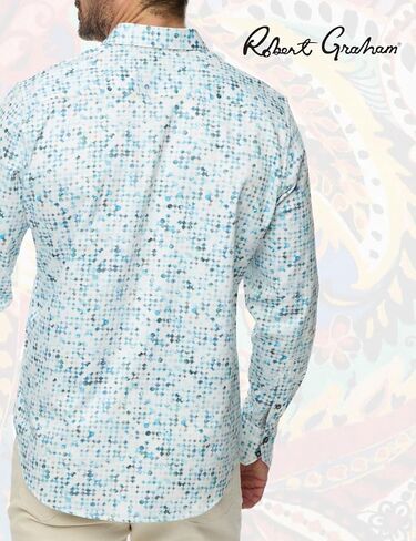Robert Graham Men's Barraza Long Sleeve Woven Button Down Shirt in Saudi Arabia
