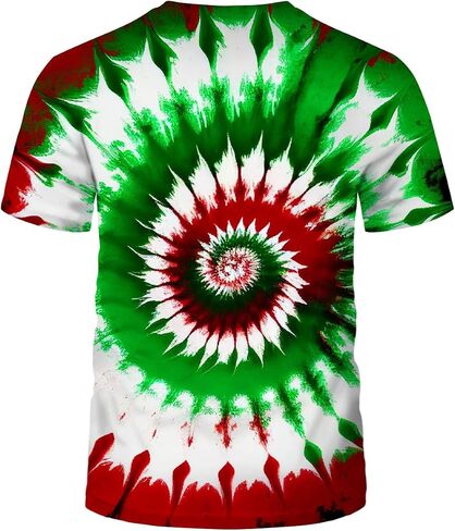 LAOLIUSN Funny Tie Dye T-Shirt Colorful Spiral Theme Tee Shirt in Saudi Arabia