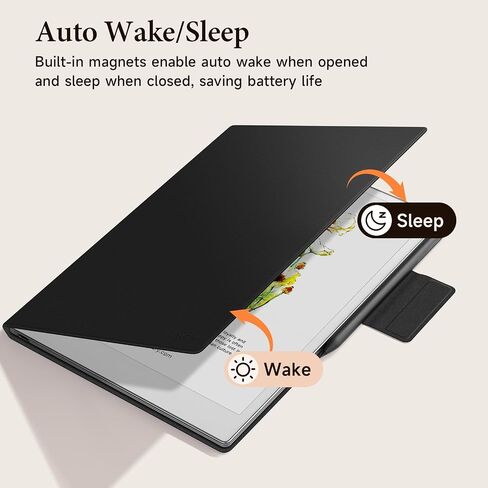 OLAIKE Magnetic Case for 11.8" Remarkable Paper Pro Color Paper Tablet (2024 Release), Slim Smart Mosaic Weave Book Folio with Pen Clasp, Bundle with Premium Membership (Basalt) in Kuwait