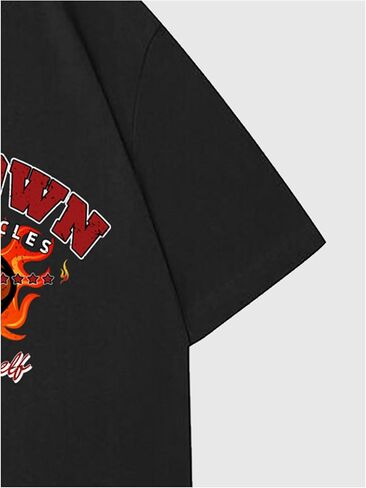 Verdusa Men's Jersey Game Day Oversized Short Sleeve Graphic Tees Top Round Neck Cotton Football Shirts in Saudi Arabia