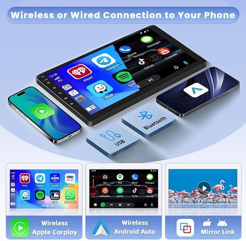 Hikity Android Car Stereo for Hyundai Tucson 2006-2009 Radio 2+64GB 10.1 Inch Touchscreen Car Radio Wireless Carplay Android Auto Support GPS Navigation WiFi Bluetooth FM EQ Backup Camera in Saudi Arabia