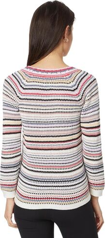 NIC+ZOE Women's Crochet Crush Sweater in Saudi Arabia