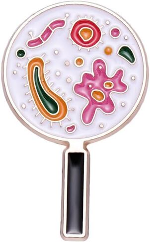 Bacteria and Microorganisms Enamel Pin, Metal brooches for Doctor Nurse Biology student in Kuwait