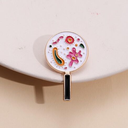 Bacteria and Microorganisms Enamel Pin, Metal brooches for Doctor Nurse Biology student in Kuwait