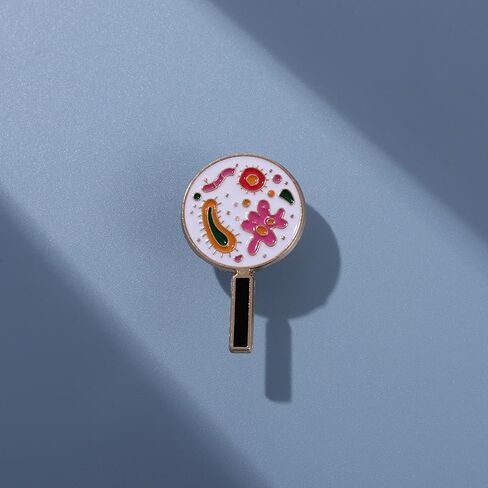 Bacteria and Microorganisms Enamel Pin, Metal brooches for Doctor Nurse Biology student in Kuwait