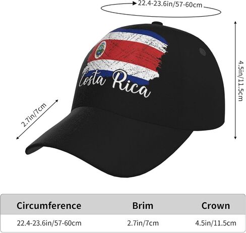 Cute Costa Rica Flag Hat Men Women Adjustable Costa Rican Baseball Cap Outdoor Snapback Baseball Hats in Kuwait