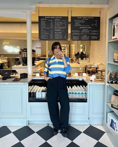 Cicy Bell Womens Cropped Polo Sweater Striped Long Sleeve Shirts Lightweight Color Block Knit Pullover Tops in Saudi Arabia