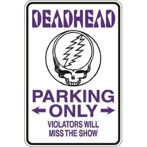 StickerPirate Deadhead Parking Only 8" x 12" Metal Novelty Sign Aluminum S038