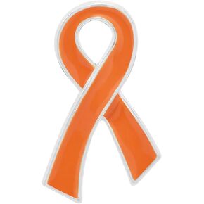 1/2/5/10/25/50/100pcs Leukemia Awareness Wholesale Pack Pins/Bulk Pins - Orange Ribbon Pins for Leukemia Awareness- Perfect for Support Groups, Events, Gift-Giving and Fundraising