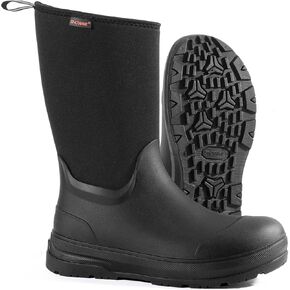 Showave Ultra-Tough Rubber Boots Waterproof Rain Boots Insulated Winter Rubber Work Boots Durable Hunting Mud Boot Harsh Condition