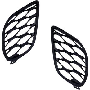 DAT AUTO PARTS Front Right Passenger & Left Driver Side Bumper Fog Light Cover Grille Set Of 2 Replacement For 2019-2022 Dodge Charger Black Textured PAIR CH1038213 CH1039213 68417499AA 68417498AA