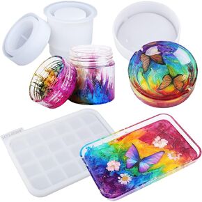 LET'S RESIN Ashtray Resin Molds, Lung Shaped Epoxy Resin Mold with Thoughtful Details, Silicone Molds for Epoxy Resin, DIY Art Craft, Jewelry Storage Box, Bar Decor