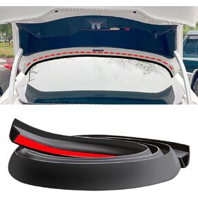 DOTAATDW Car Weather Seal Strip for Trunk Lid Gap, 1.5M /4.92Ft Automotive Weather Stripping Dustproof Rubber Sealing Strip for Sedan