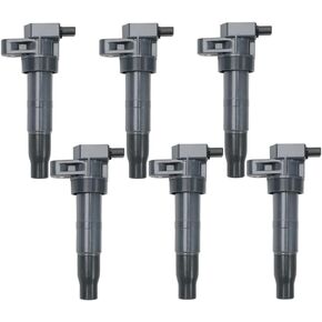 IGNITION COIL SET OF 6 UF546 273013C000 Compatible with Santa Fe Sorento Sonata Sedona Genesis Azera Veracruz Optima Genesis Coupe Entourage Cadenza XL Borrego 2.4L 3.3L 3.5L 3.8L L4 V6