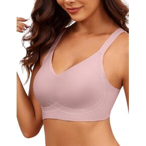 Wireless Bras for Women, Push Up Full Coverage Seamless Bra Soft No Underwire Comfort Bralettes Supportive Plus Size Bras