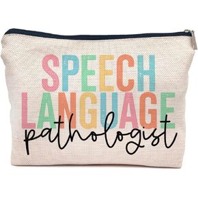 IWXYI SLP Gift,Speech Language Pathologist Bag,SLP Speech Language Pathologist Makeup Bag Zipper Pouch Travel Toiletry Gifts For Women Speech Language Pathologist,Speech Language Pathologist Gifts in Saudi Arabia