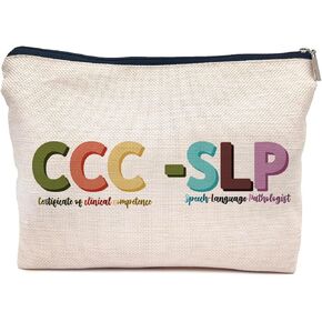 IWXYI SLP Gift,Speech Language Pathologist Bag,SLP Speech Language Pathologist Makeup Bag Zipper Pouch Travel Toiletry Gifts For Women Speech Language Pathologist,Speech Language Pathologist Gifts