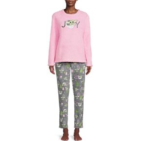 Star Wars The Child Women's and Women's Plus License Pajamas 2 Piece Gift Set